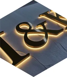 Huruf Timbul Galvanis Backlight