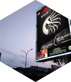 Reklame Big Size dengan Menyala